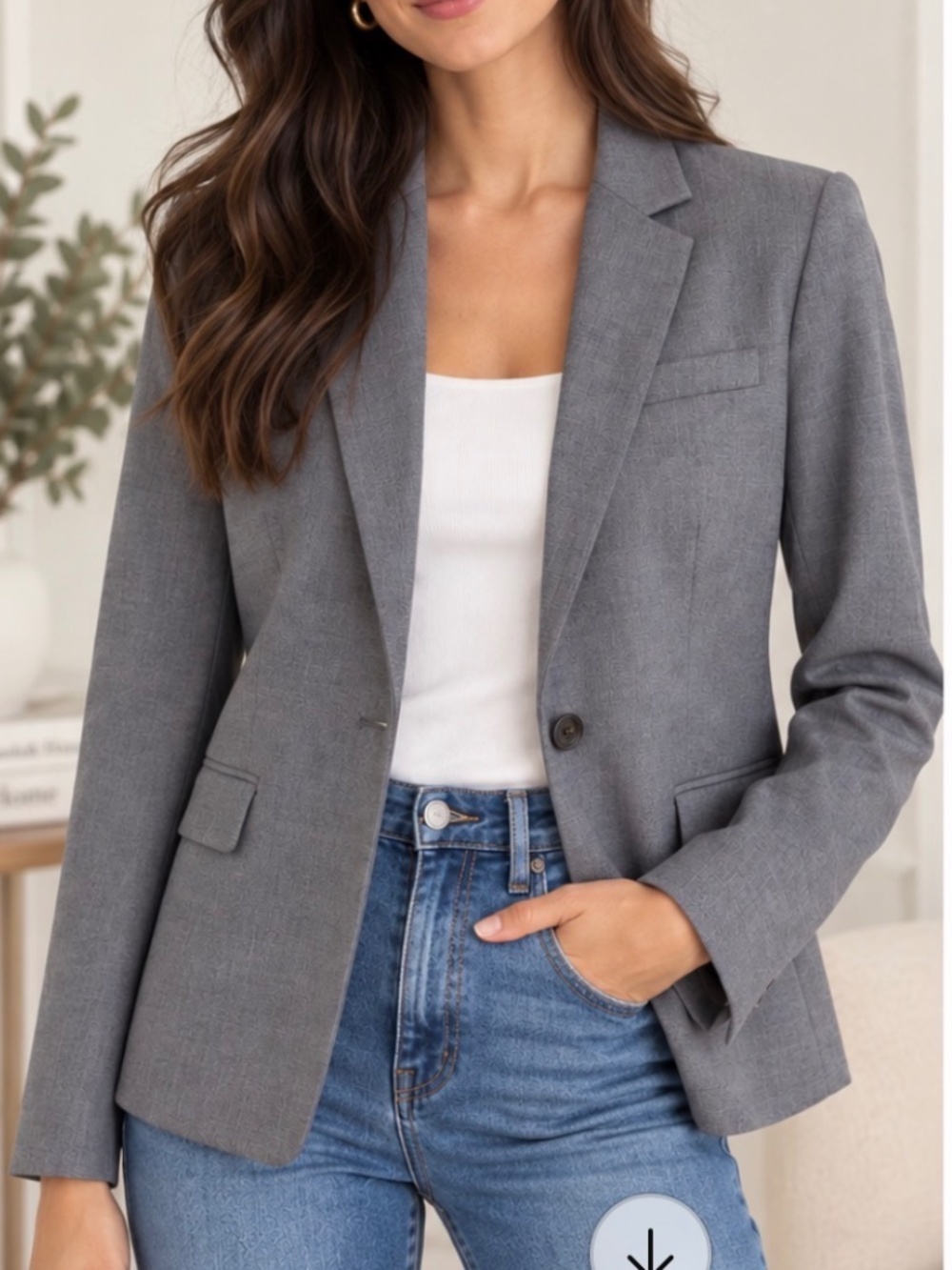 NWT J.Crew Super 120s 100% Wool Blazer Gray Size 2P Petite